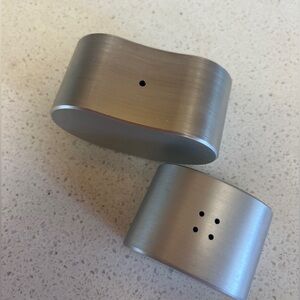 RARE. Nambe Silver Salt and Pepper Shakers